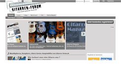 Desktop Screenshot of gitarren-forum.de