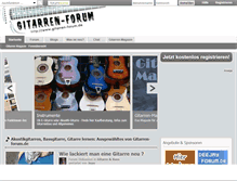 Tablet Screenshot of gitarren-forum.de